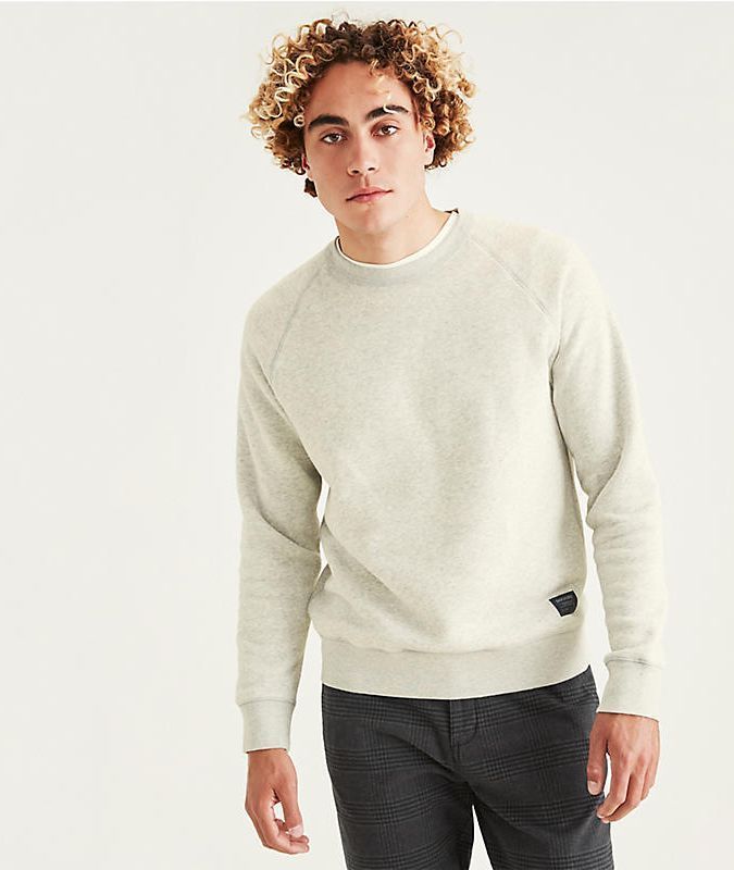 FELPA Uomo DOCKERS A1104 0001 ICON CREW GREY BRUSHED Wonxx Abbigliamento uomo donna ragazzo ragazza