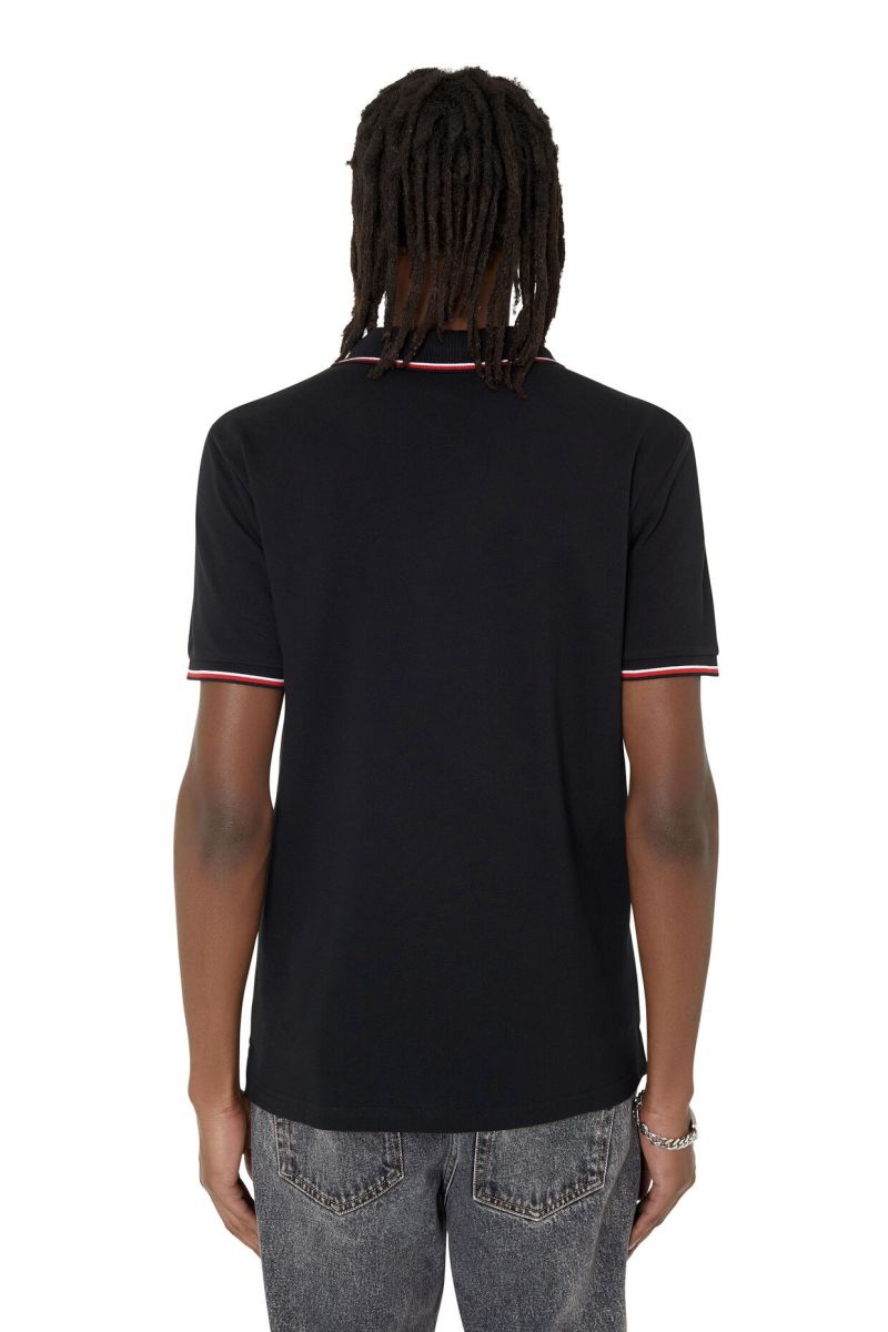 POLO Uomo DIESEL A03838 0MXZA T SMITH D 9XX BLACK Wonxx Abbigliamento uomo donna ragazzo ragazza