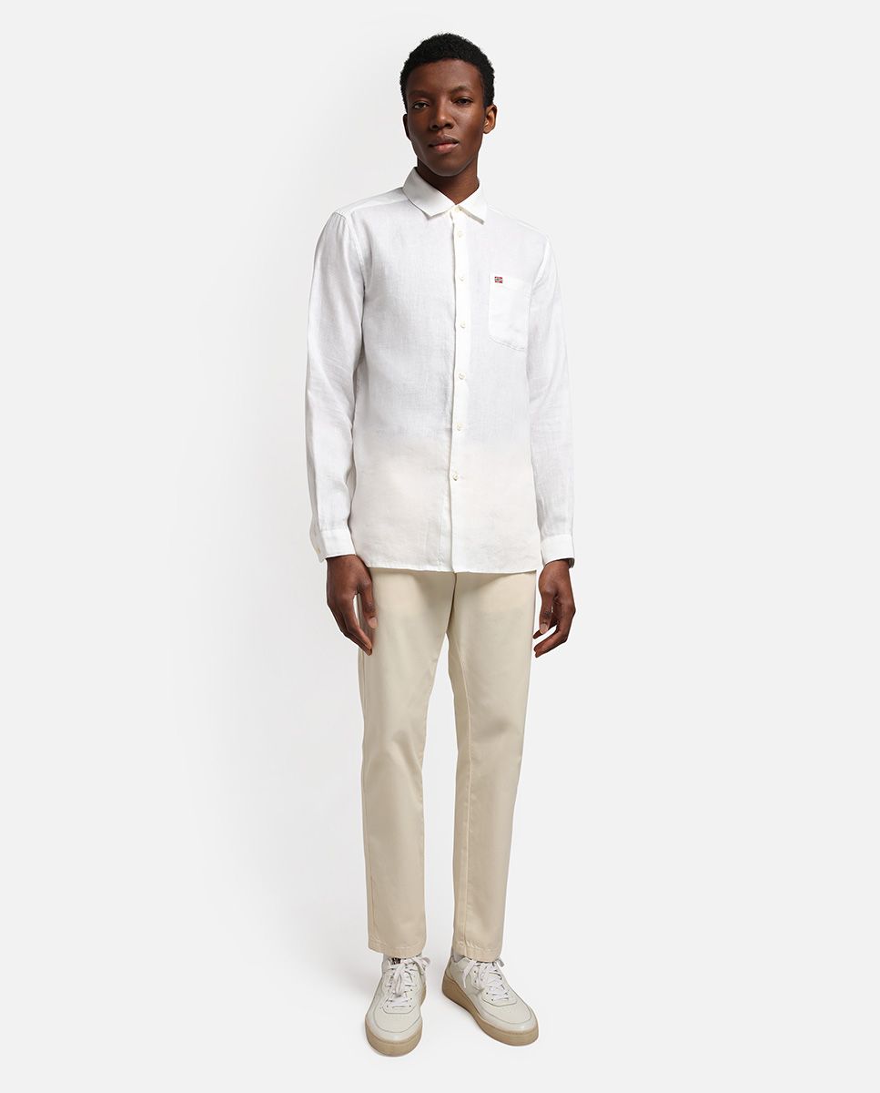 CAMICIE Uomo NAPAPIJRI G CRETON NP0A4G2Z 002 BRIGHT WHITE Wonxx Abbigliamento Uomo Donna Ragazzo Ragazza